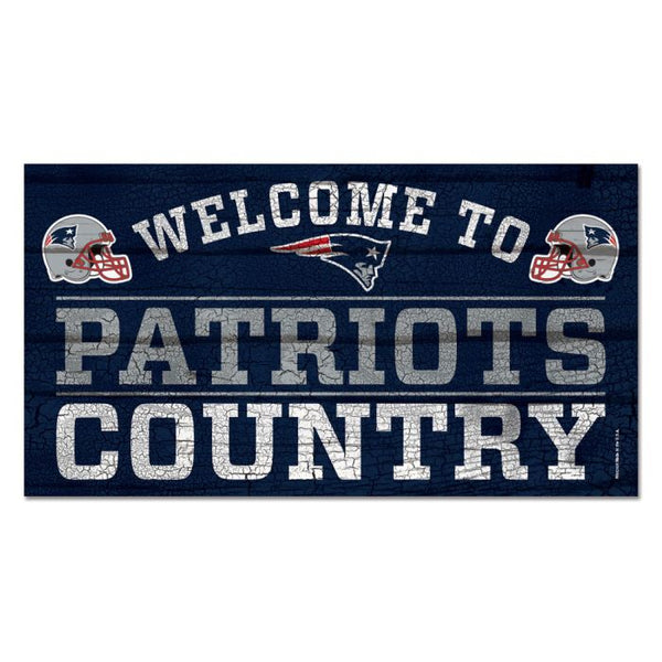 Wholesale-New England Patriots Wood Sign 13"x24" 1/4" thick