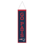 Wholesale-New England Patriots Wool Banner 8" x 32"