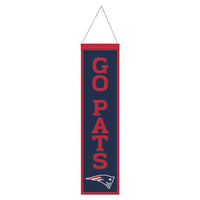 Wholesale-New England Patriots Wool Banner 8" x 32"