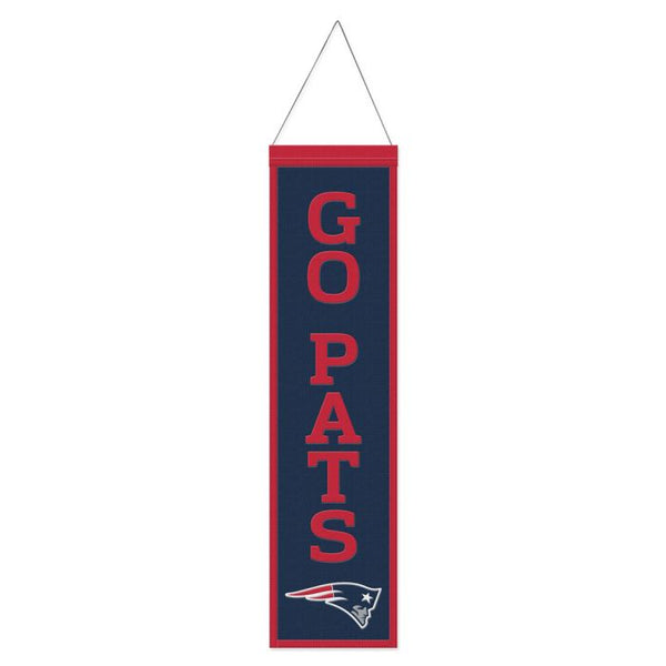 Wholesale-New England Patriots Wool Banner 8" x 32"