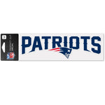 Wholesale-New England Patriots Wordmark Design Perfect Cut Decals 3" x 10"