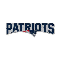 Wholesale-New England Patriots wordmark Collector Enamel Pin Jewelry Card