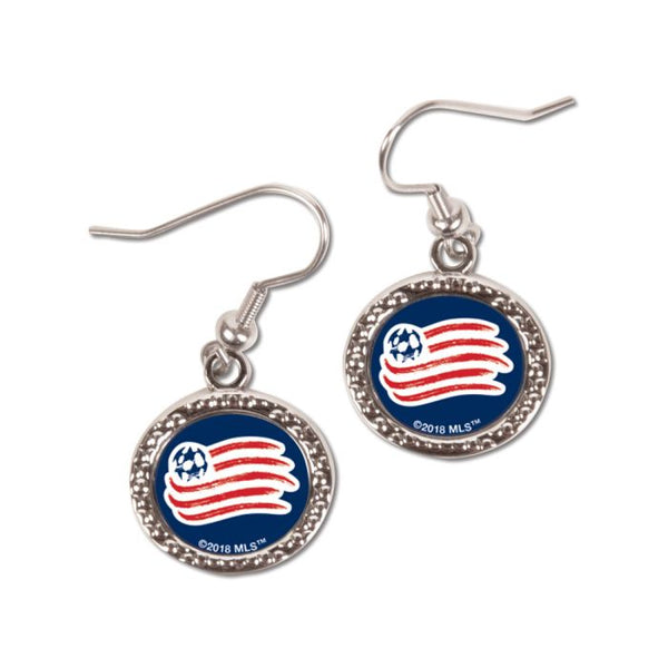 Wholesale-New England Revolution Earrings Jewelry Carded Round