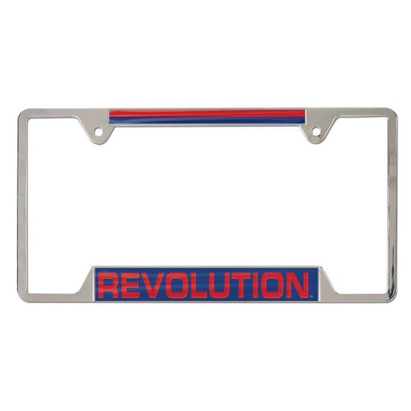 Wholesale-New England Revolution Inlaid Metal Lic Plt Frame 4 tab