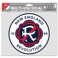 Wholesale-New England Revolution Multi-Use Decal -Clear Bckrgd 5" x 6"