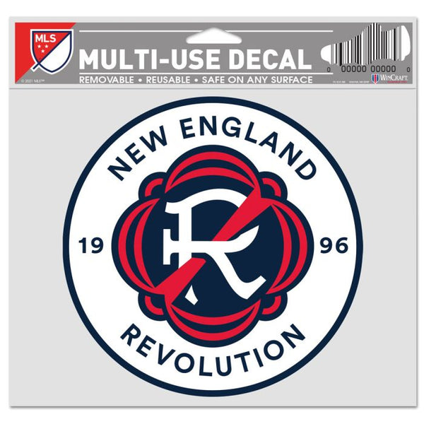 Wholesale-New England Revolution Multi-Use Decal -Clear Bckrgd 5" x 6"