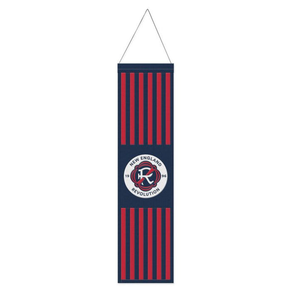 Wholesale-New England Revolution PRIMARY LOGO Wool Banner 8" x 32"