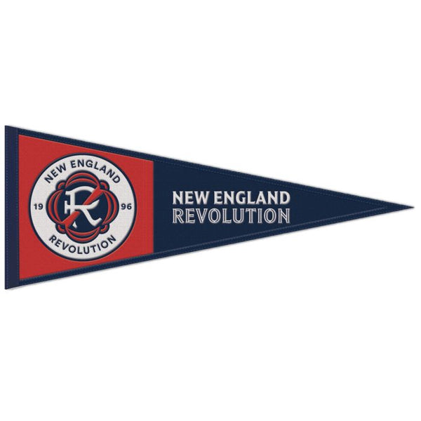 Wholesale-New England Revolution PRIMARY LOGO Wool Pennant 13" x 32"