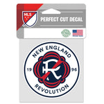 Wholesale-New England Revolution Perfect Cut Color Decal 4" x 4"