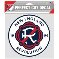 Wholesale-New England Revolution Perfect Cut Color Decal 8" x 8"