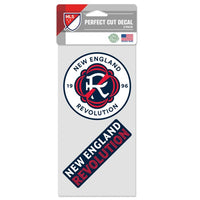 Wholesale-New England Revolution Perfect Cut Decal Set of two 4"x4"