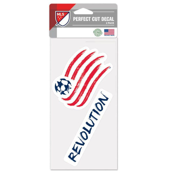 Wholesale-New England Revolution Perfect Cut Decal Set of two 4"x4"