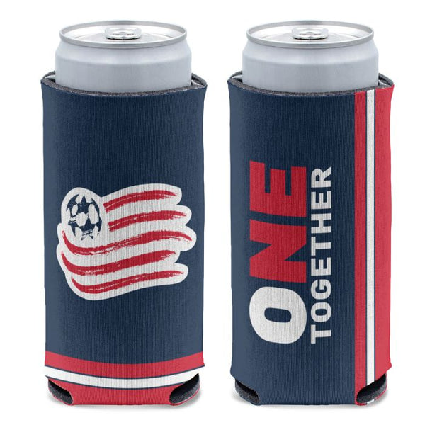 Wholesale-New England Revolution Primary Logo 12 oz Slim Can Cooler