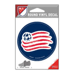 Wholesale-New England Revolution Round Vinyl Decal 3" x 3"