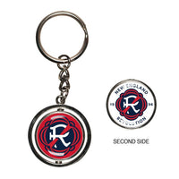 Wholesale-New England Revolution Spinner Key Ring