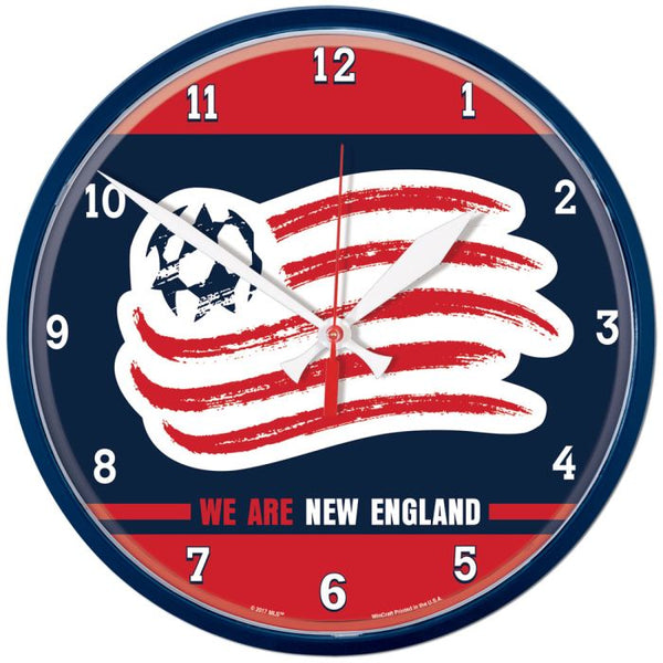 Wholesale-New England Revolution WE ARE NEW ENGLAND Round Wall Clock 12.75"