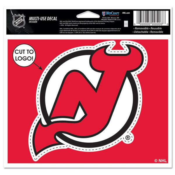 Wholesale-New Jersey Devils Multi-Use Decal - cut to logo 5" x 6"