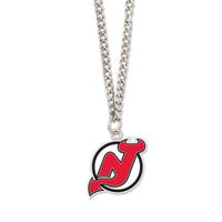 Wholesale-New Jersey Devils Necklace w/Charm Clamshell