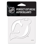 Wholesale-New Jersey Devils Perfect Cut White Decal 4" x 4"