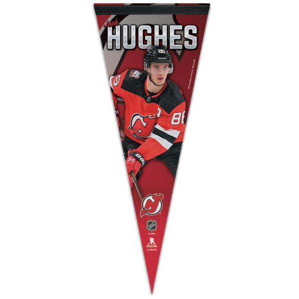 Wholesale-New Jersey Devils Premium Pennant 12" x 30" Jack Hughes