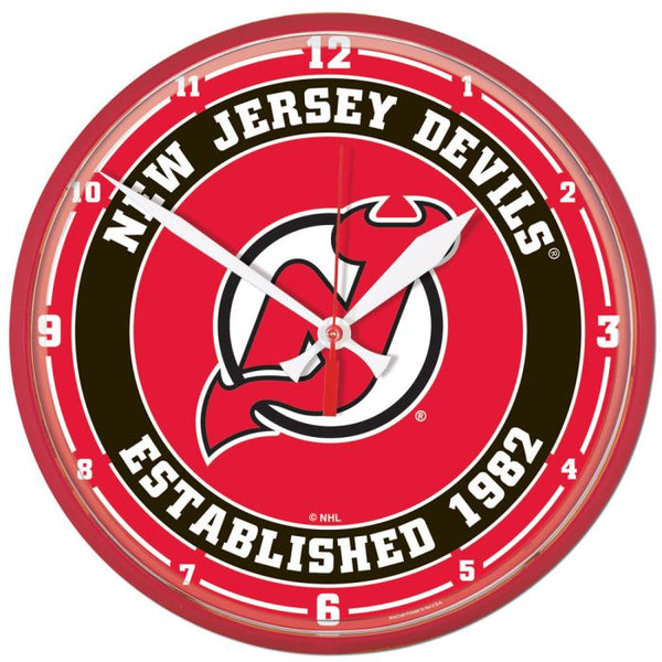 Wholesale-New Jersey Devils Round Wall Clock 12.75"