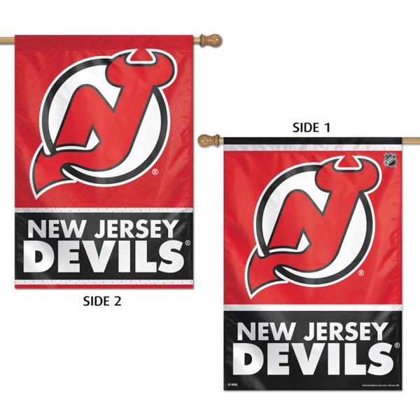 Wholesale-New Jersey Devils Vertical Flag 2 Sided 28" x 40"