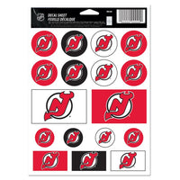 Wholesale-New Jersey Devils Vinyl Sticker Sheet 5" x 7"