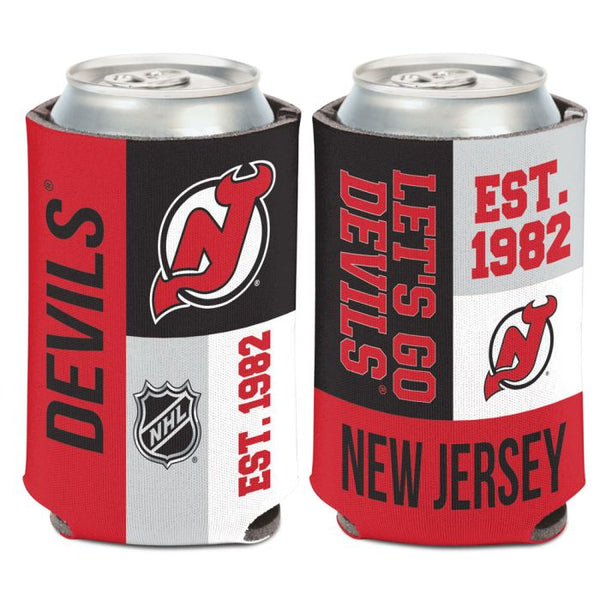 Wholesale-New Jersey Devils color block Can Cooler 12 oz.