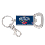Wholesale-New Orleans Pelicans Bottle Opener Key Ring Rectangle