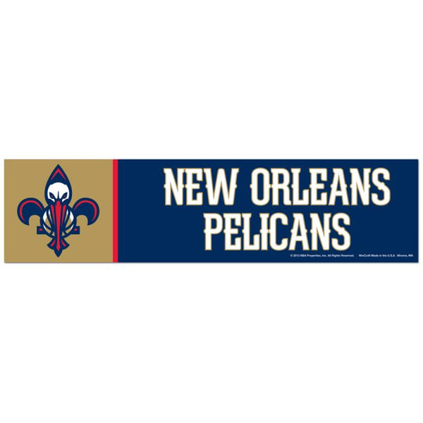 Wholesale-New Orleans Pelicans Bumper Strip 3" x 12"