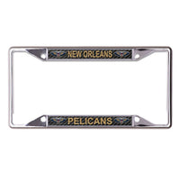 Wholesale-New Orleans Pelicans CARBON Lic Plt Frame S/S Printed