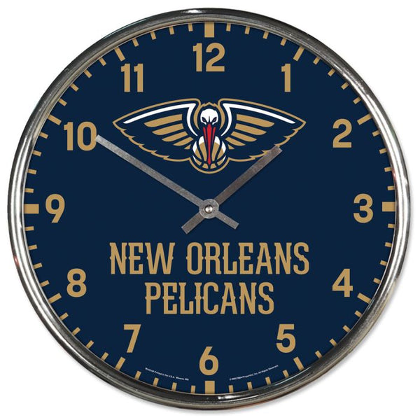 Wholesale-New Orleans Pelicans Chrome Clock