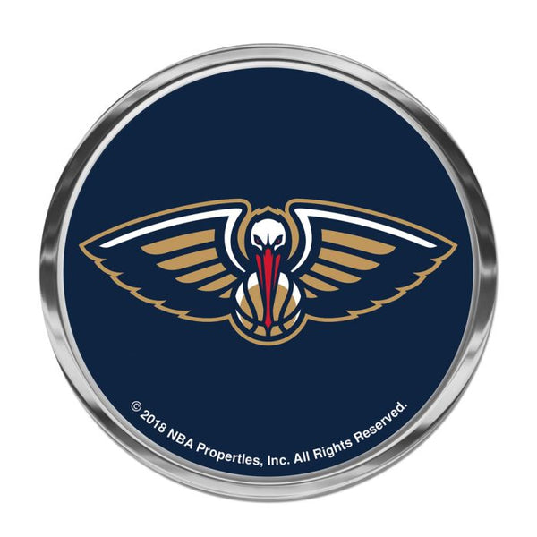 Wholesale-New Orleans Pelicans Chrome Metal Domed Emblem