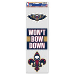 Wholesale-New Orleans Pelicans Fan Decals 3.75" x 12"