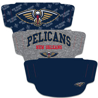 Wholesale-New Orleans Pelicans Fan Mask Face Cover 3 Pack