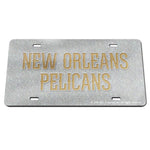 Wholesale-New Orleans Pelicans GLITTER Specialty Acrylic License Plate