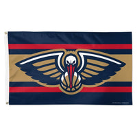 Wholesale-New Orleans Pelicans H STRIPE Flag - Deluxe 3' X 5'