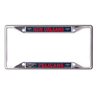 Wholesale-New Orleans Pelicans MEGA Lic Plt Frame S/S Printed