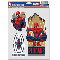 Wholesale-New Orleans Pelicans / Marvel spiderman Multi Use 3 Fan Pack