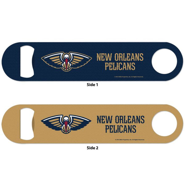 Wholesale-New Orleans Pelicans Metal Bottle Opener 2 Sided