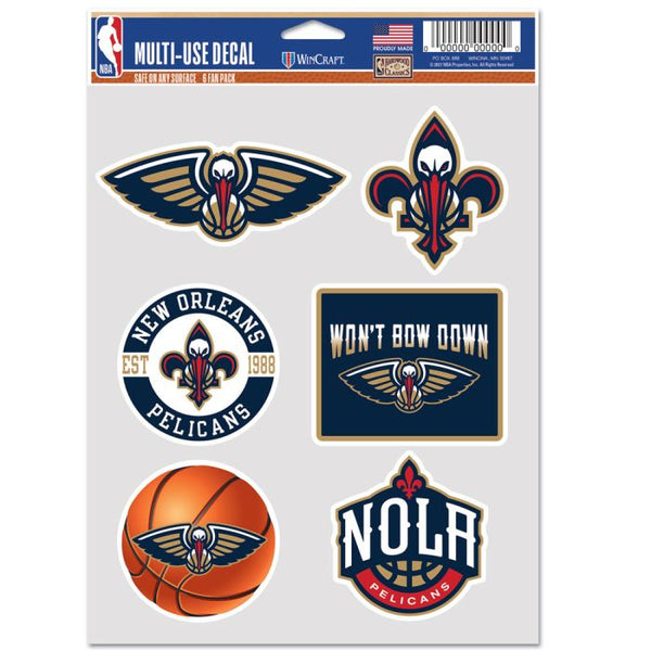 Wholesale-New Orleans Pelicans Multi Use 6 fan pack