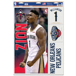 Wholesale-New Orleans Pelicans Multi Use Decal 11" x 17" Zion Williamson