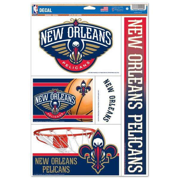 Wholesale-New Orleans Pelicans Multi Use Decal 11" x 17"