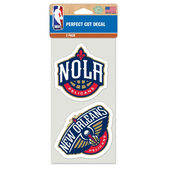 Wholesale-New Orleans Pelicans Perfect Cut Decal set of two 4"x4"