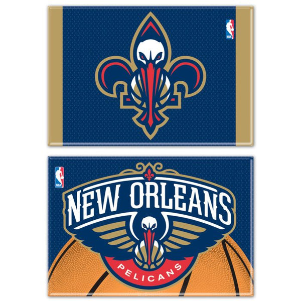 Wholesale-New Orleans Pelicans Rectangle Magnet, 2pack 2" x 3"