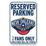 Wholesale-New Orleans Pelicans Reserved Parking Plastic Sign 11" x 17"