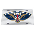 Wholesale-New Orleans Pelicans SILVER Specialty Acrylic License Plate