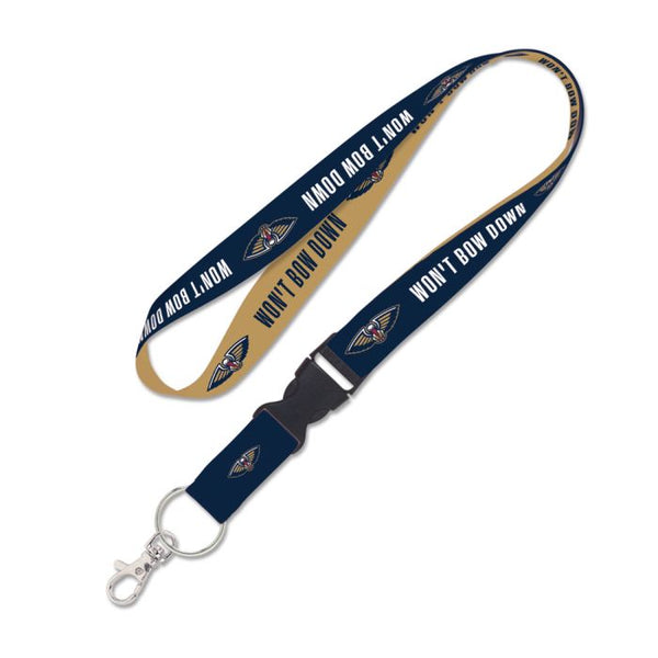 Wholesale-New Orleans Pelicans SLOGAN Lanyard w/detachable buckle 1"