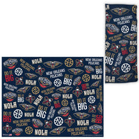 Wholesale-New Orleans Pelicans Scatter Print Fan Wraps