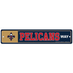 Wholesale-New Orleans Pelicans Street / Zone Sign 3.75" X 19"